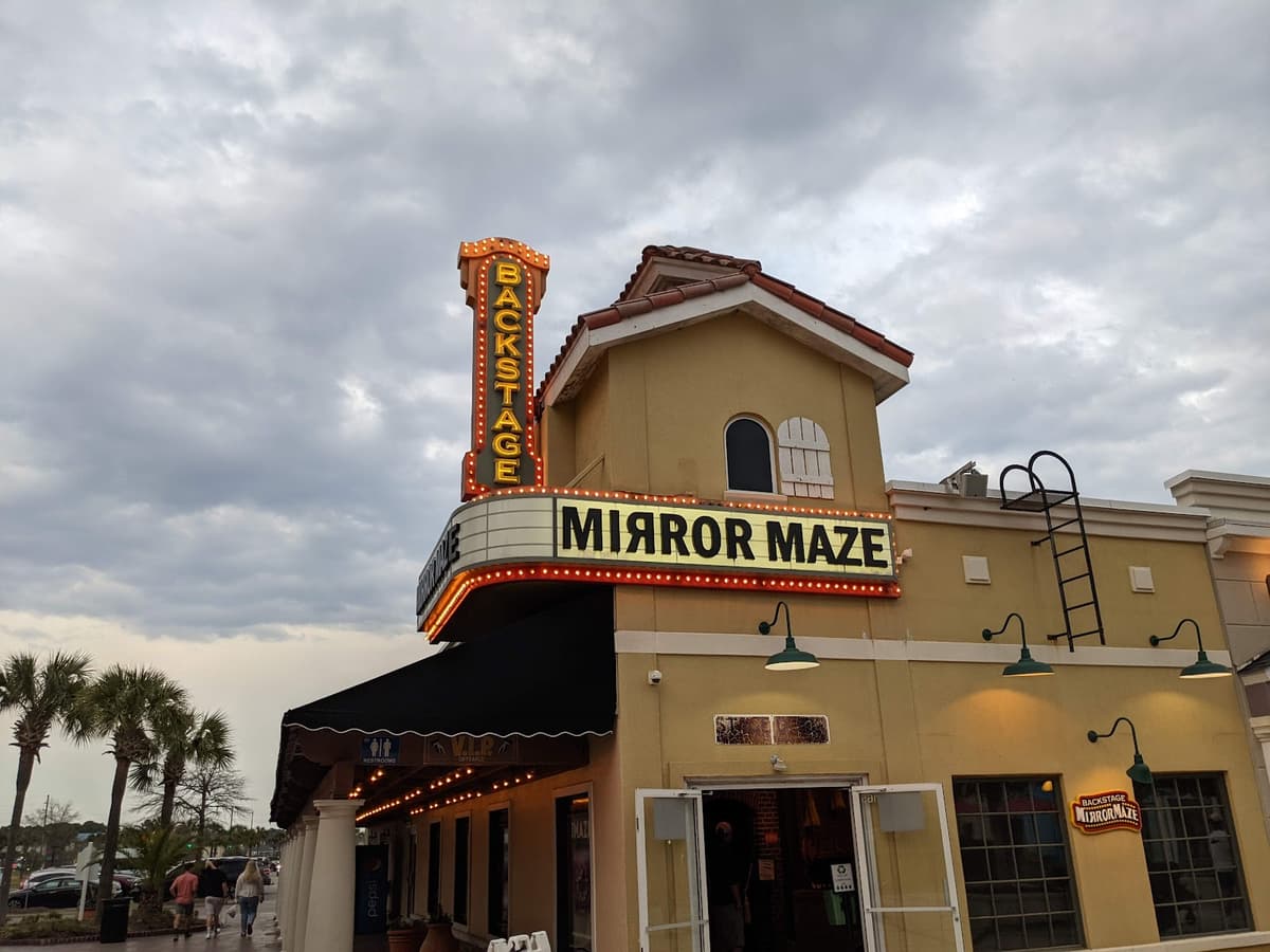 Backstage Mirror Maze